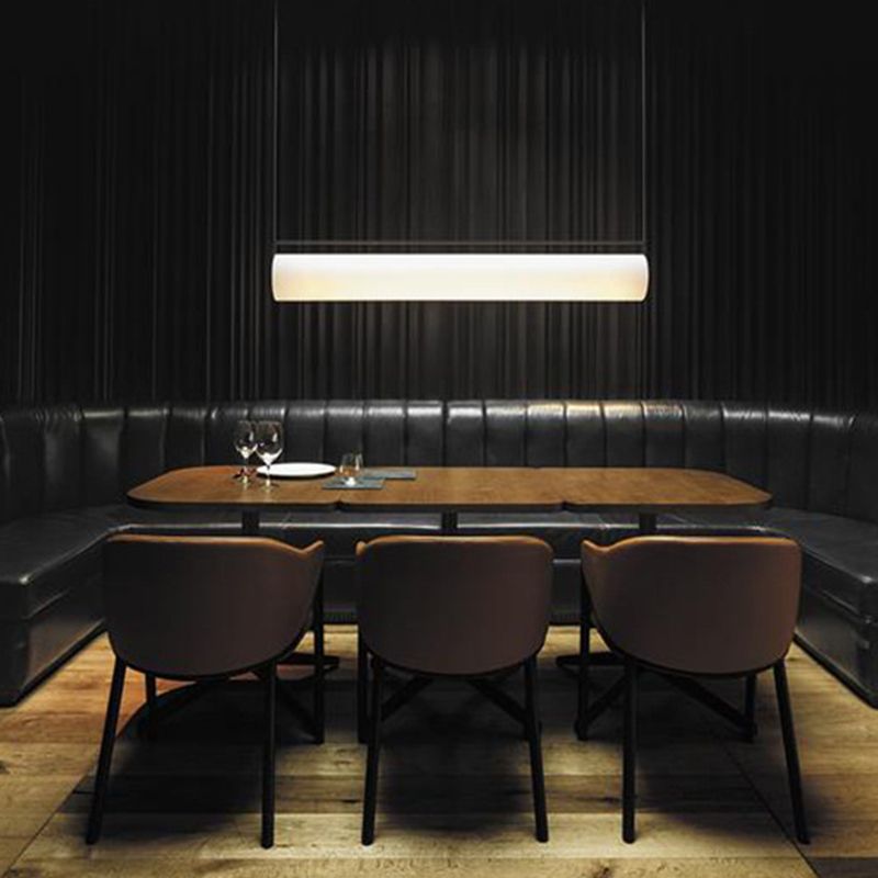 Edge Desinger Cylindrical Shape Linear Pendant Light, 36.6"/48"
