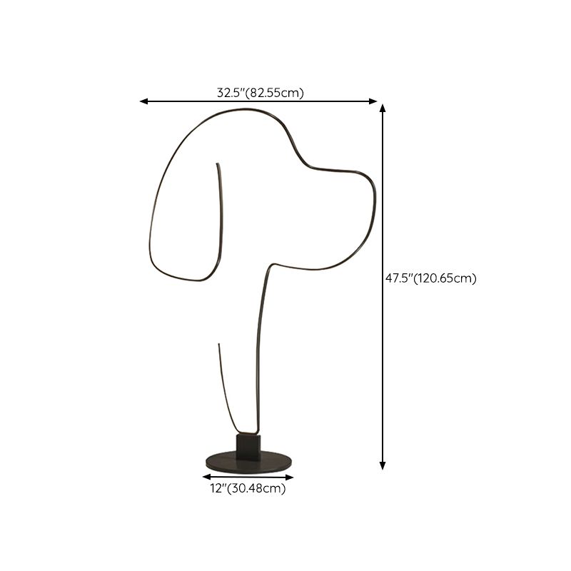 Edge Design Industriele Kat/Hond Lineaire LED Vloerlamp Woon/Slaapkamer Metaal&Acryl
