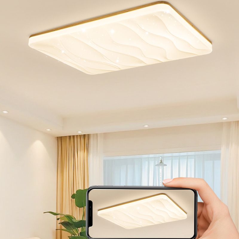 Ozawa Moderne LED Plafondlamp Hout Acryl Slaapkamer/Studiezaal