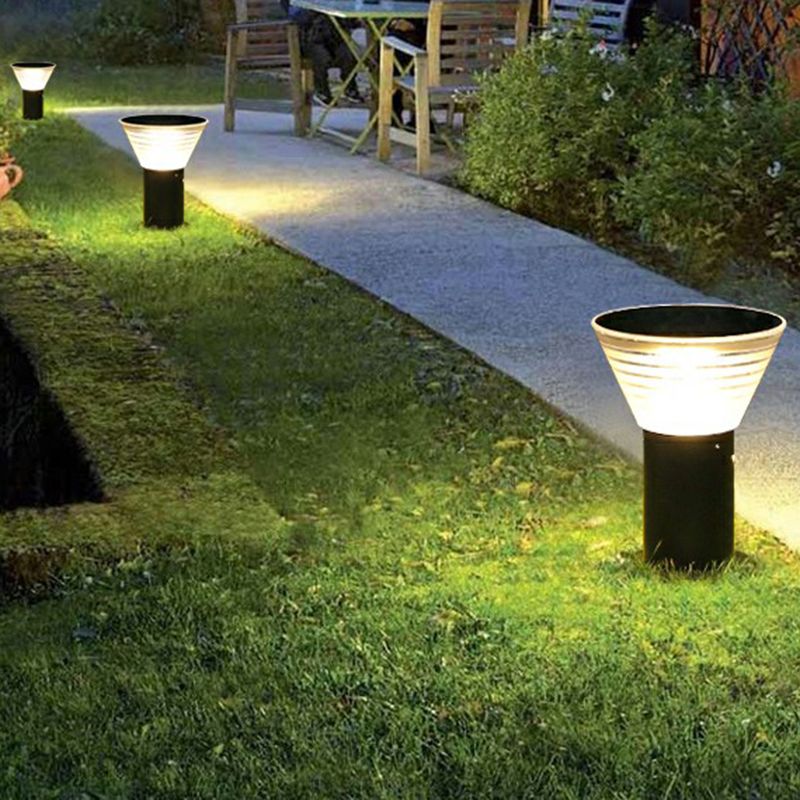 Pena Moderne LED Buitenlamp Zwart Metaal/Acryl Tuin/Stoeprand/Balkon