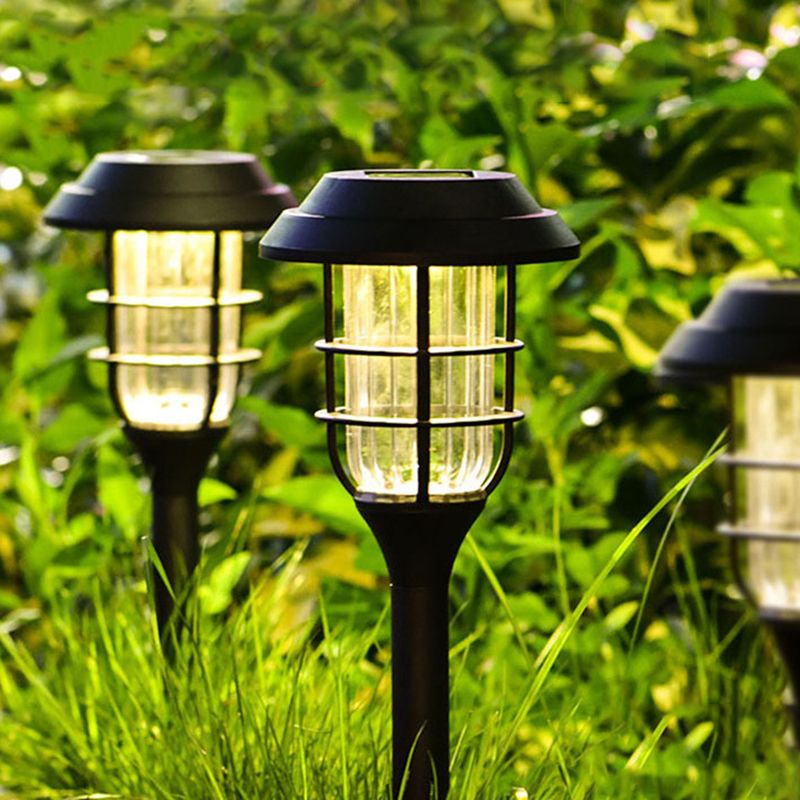 Pena Moderne Buitenlampen Zonne Energie Zwart Metaal/Acryl Tuin