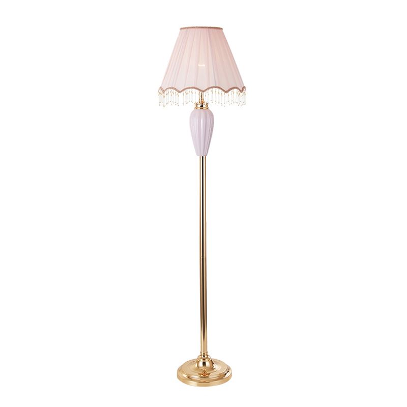 Eryn Design Vintage Vloerlamp Blauw/Roze Keramische Stoffen Slaapkamer/Woonkamer