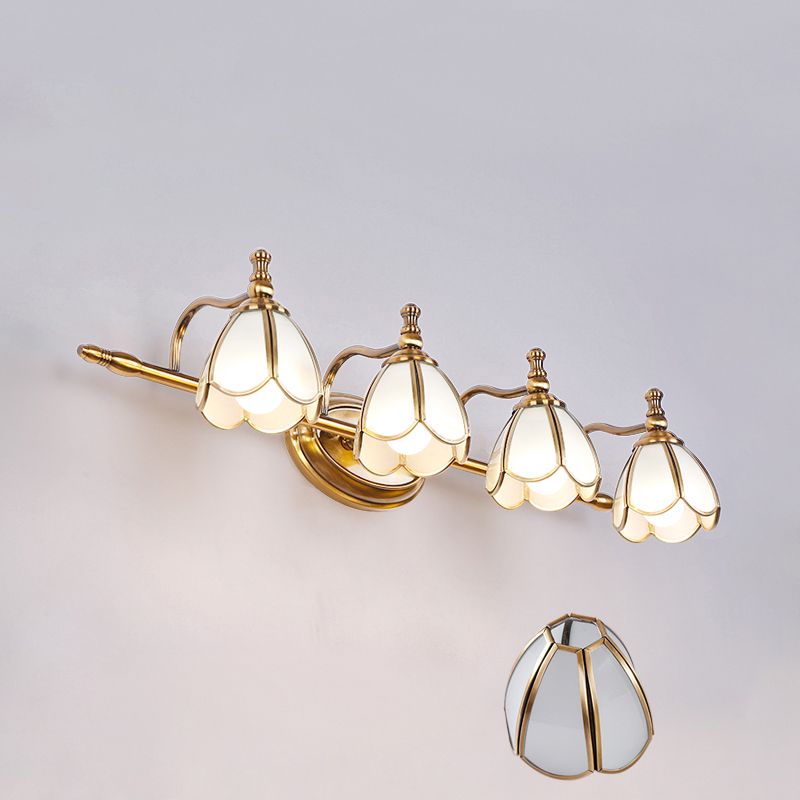 Félicie Design Bloem LED Wandlamp Metaal/Glas Geel/Wit Slaap/Woon/Badkamer