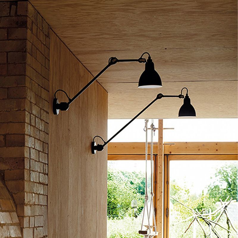 Brady Minimalistische Wandlamp Metaal Zwart Slaapkamer/Woonkamer