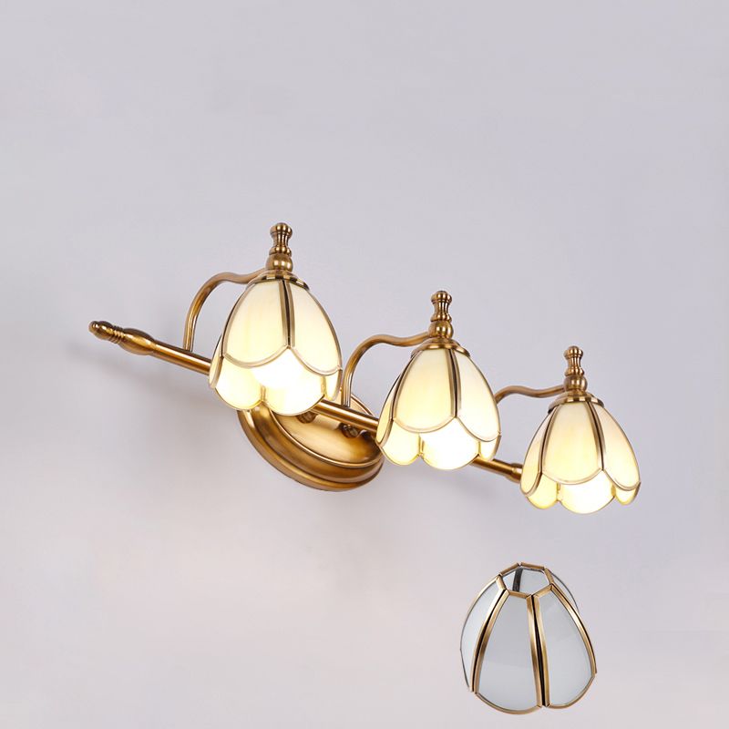 Félicie Design Bloem LED Wandlamp Metaal/Glas Geel/Wit Slaap/Woon/Badkamer