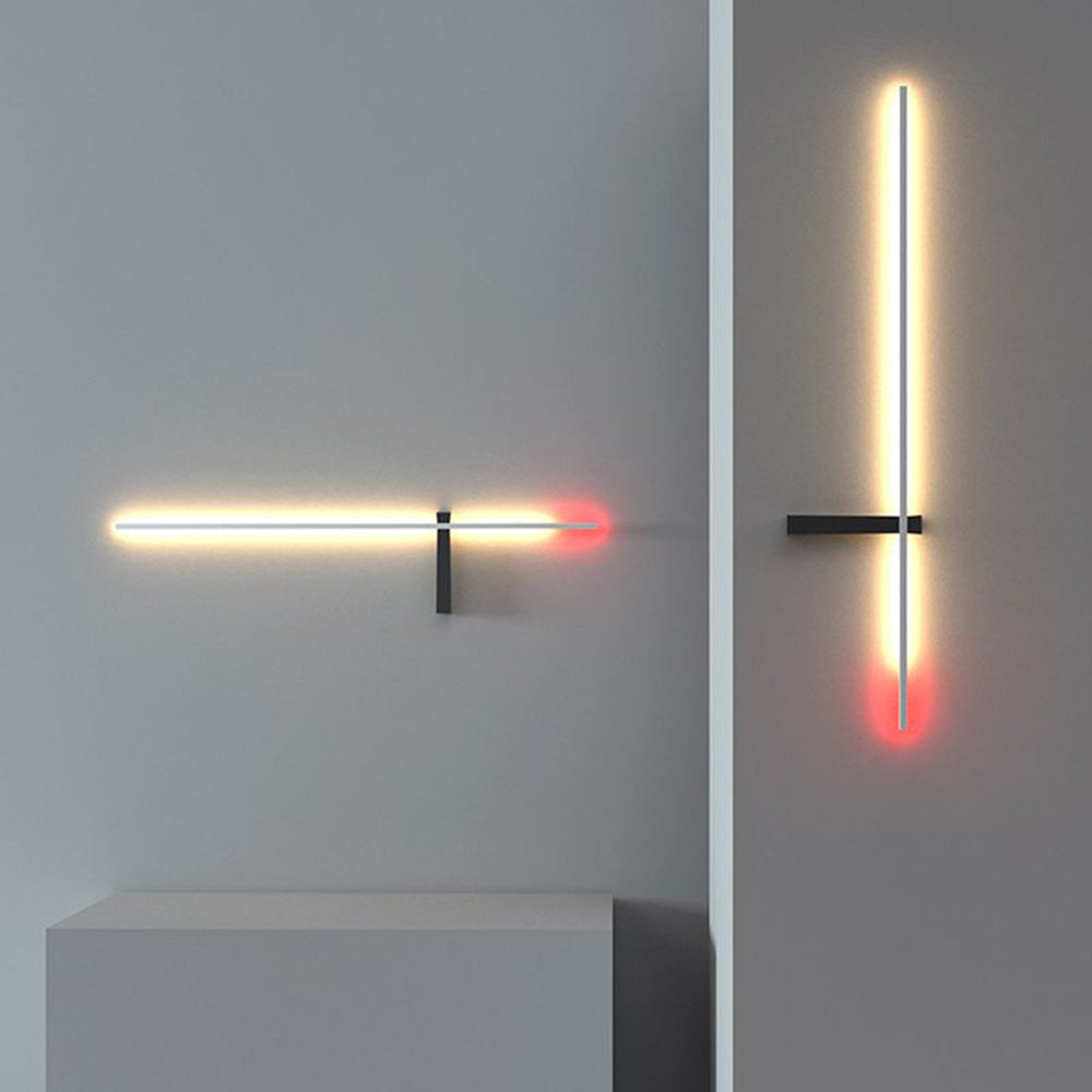 Edge Industriele LED Wandlamp Wit/Zwart/Rood Woon/Slaapkamer Metaal&Acryl