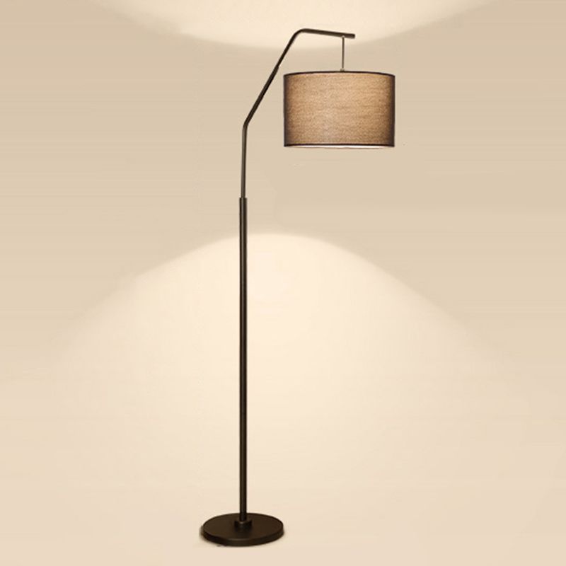 Eryn Moderne Cilinder Vloerlamp Metaal/Bekleding Slaapkamer