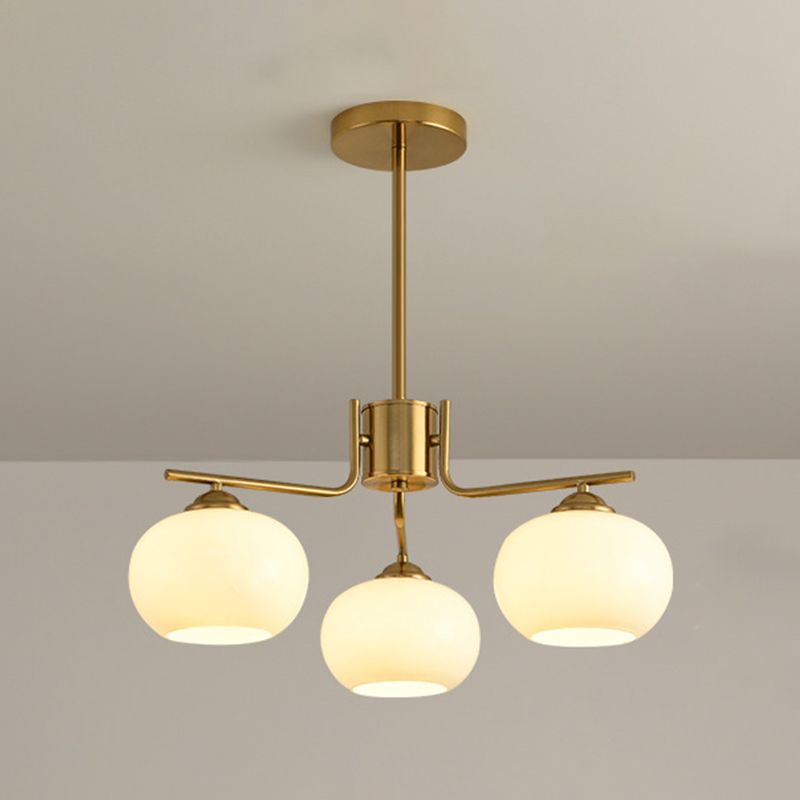 Valentina Moderne LED Hanglamp Messing Metaal/Glas Slaapkamer/Eetkamer