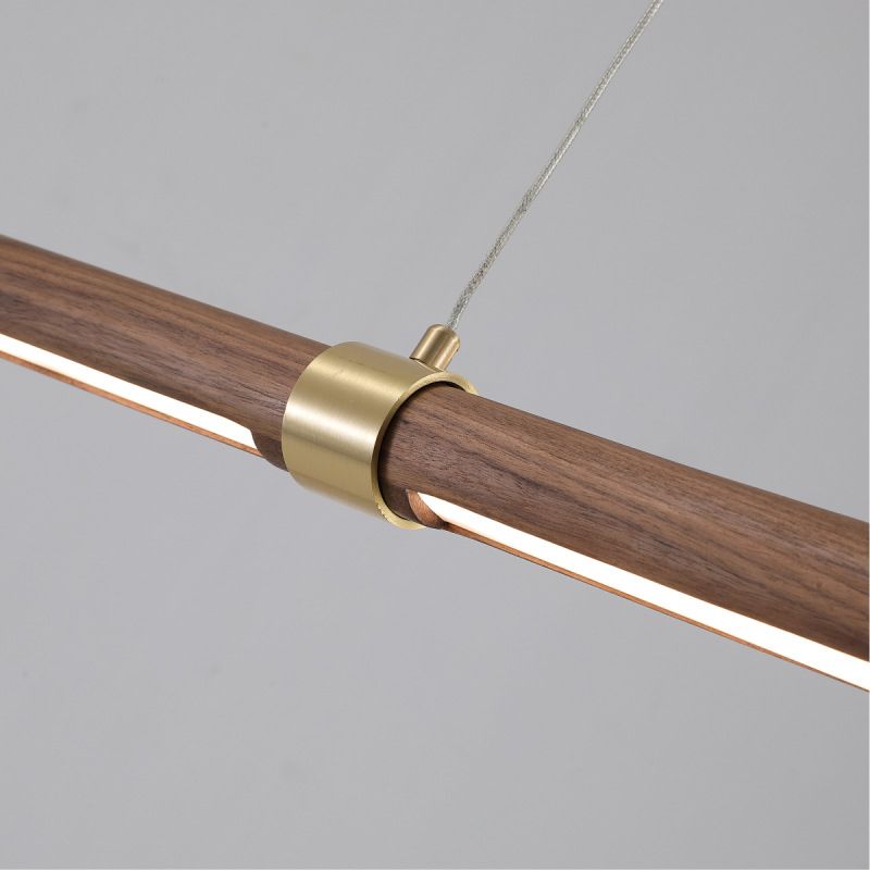 Ozawa Vintage LED Hanglampen Wit Metaal Hout Slaapkamer Keuken