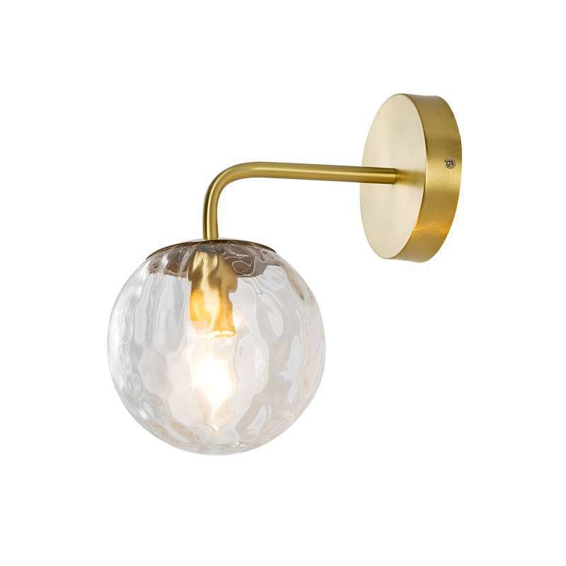 Valentina Moderne Design Wastafel LED Wandlamp Zwart/Goud Metaal/Glas Slaapkamer/Eetkamer/Woonkamer