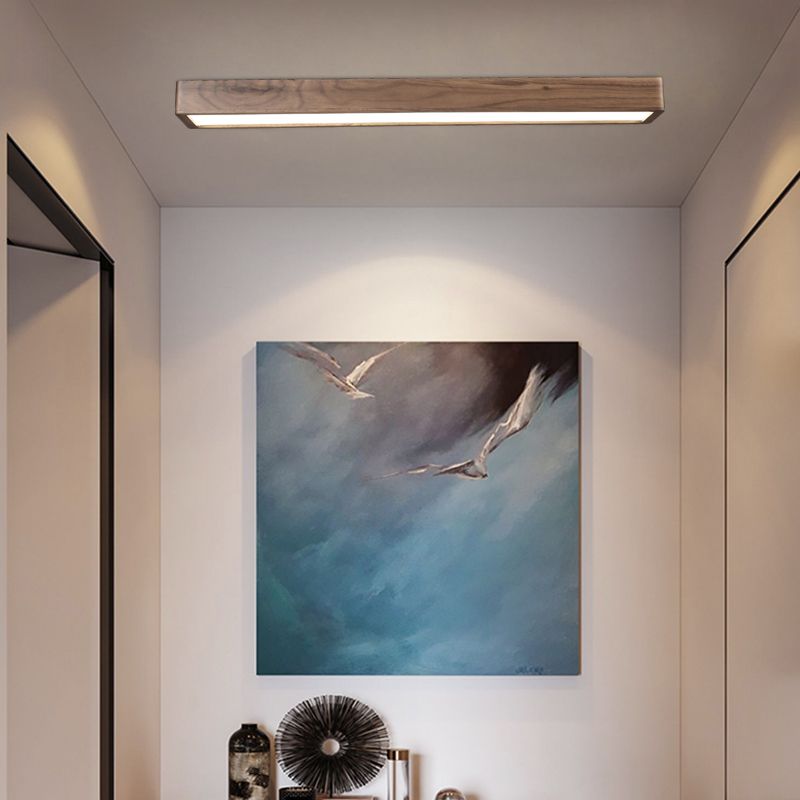 OzawaModerne Design LED Plafondlamp Hout Acryl Woonkamer Keuken