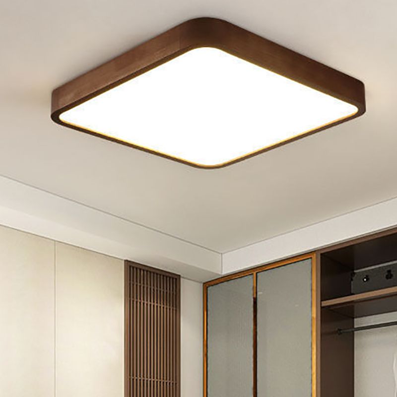 Ozawa Moderne LED Plafondlamp Hout Acryl Slaapkamer Woonkamer