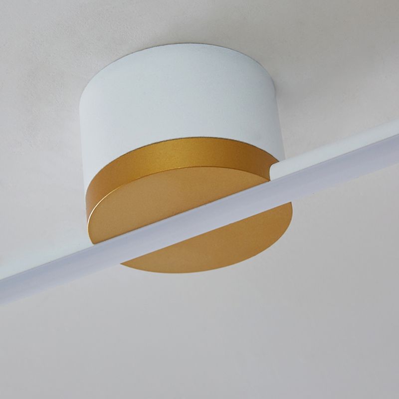 Edge Industriele LED Plafondlamp Zwart/Wit Woon/Slaapkamer Metaal&Kiezelzuurgel