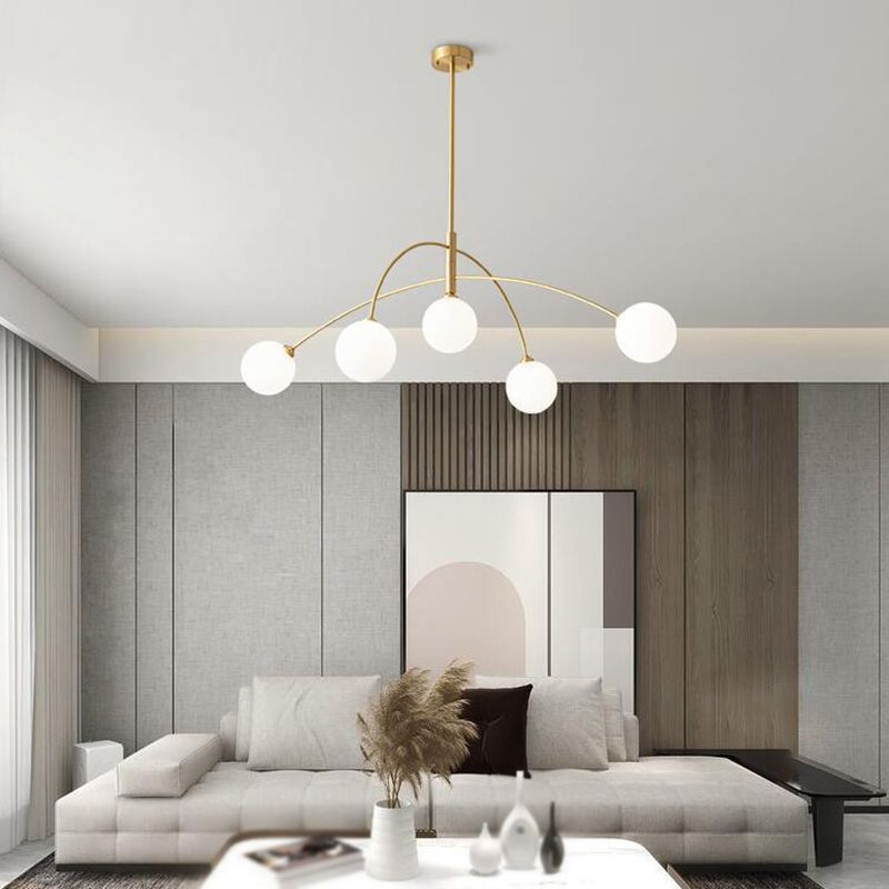 Valentina Moderne Hanglamp Zwart/Gouden Metaal Woonkamer Slaapkamer