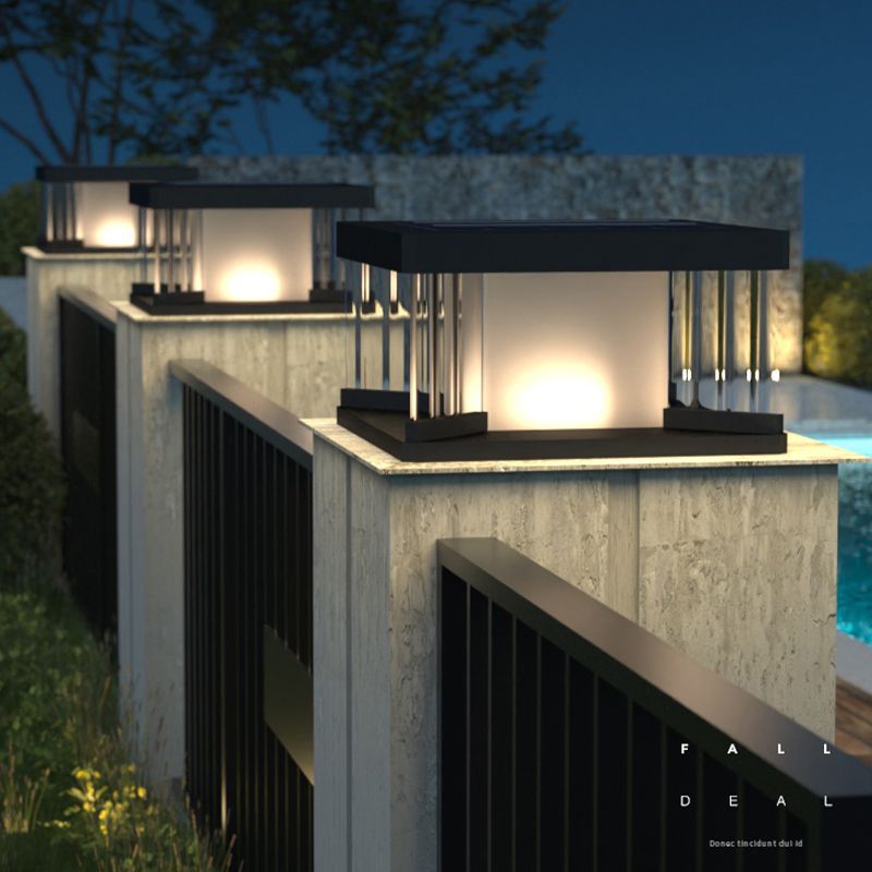 Riley Moderne LED Wandlamp Zwart Metaal Tuin/Stoeprand/Balkon