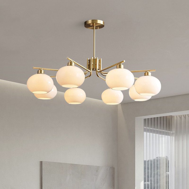 Valentina Moderne LED Hanglamp Messing Metaal/Glas Slaapkamer/Eetkamer
