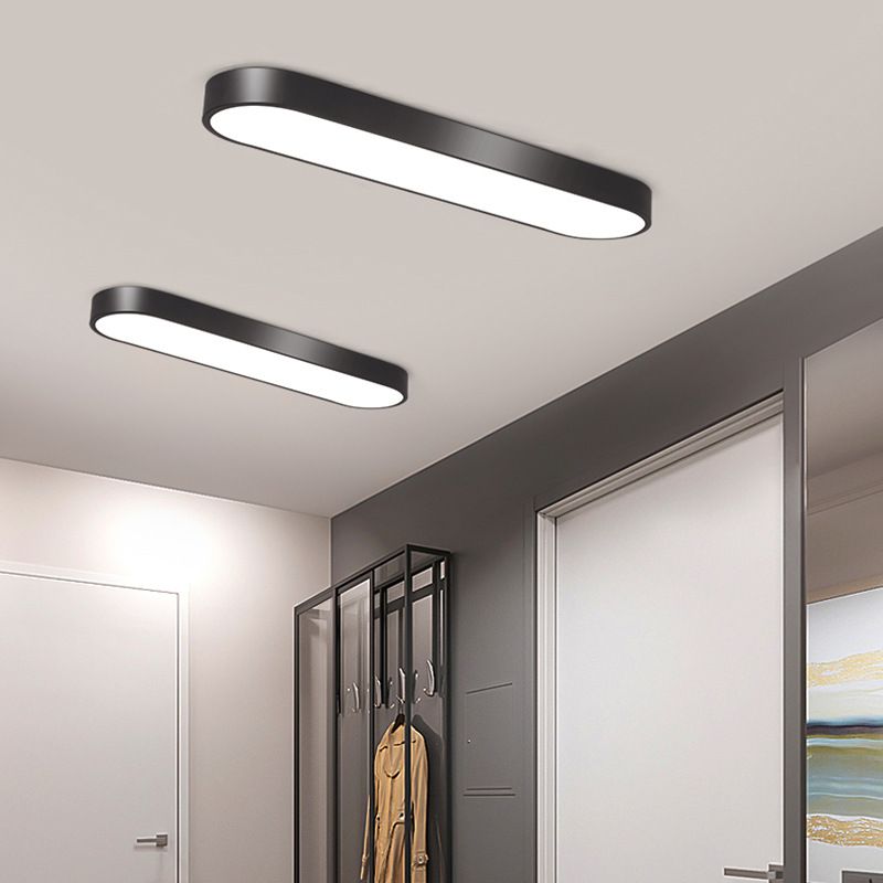 Quinn Moderne LED Plafondlamp Zwart/Wit/Grijs Metaal/Acryl Slaapkamer