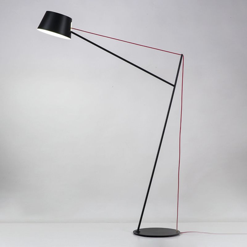 Salgado Moderne Design LED Boogvormige Metalen Vloerlamp Zwart Slaapkamer/Woonkamer