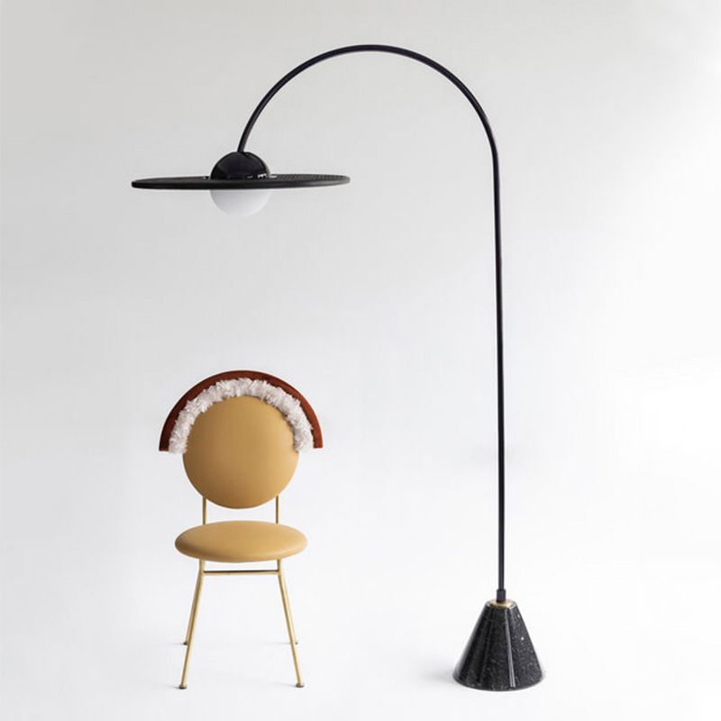 Carins Moderne Design LED Vloerlamp Zwart Metaal/Glas Woonkamer