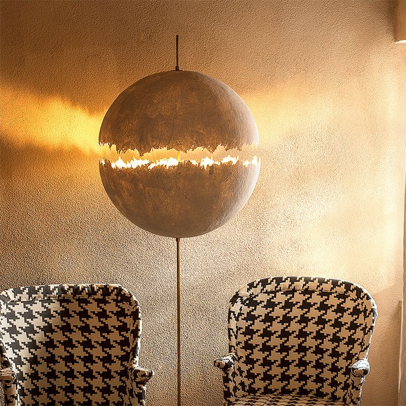 Elif Moderne Bol LED Vloerlamp Goud Zilver Metaal Slaapkamer Eetkamer
