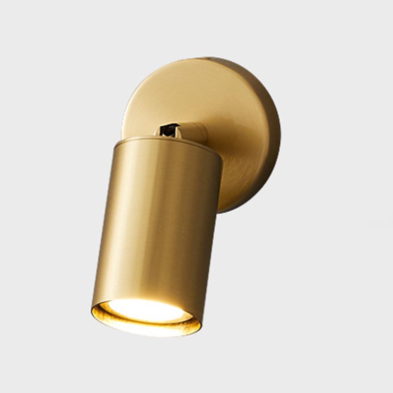 Freja Moderne Cilinder LED Wandlamp Metaal Zwart/Messing Slaap/Woon/Badkamer