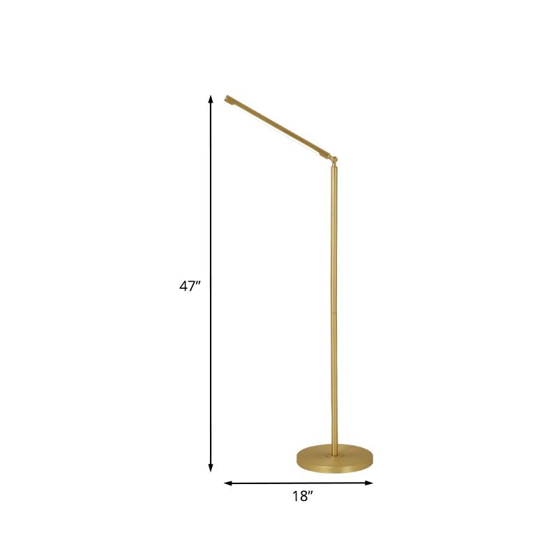 Edge Moderne Lineaire LED Vloerlamp Goud Woon/Slaapkamer Metaal&Acryl