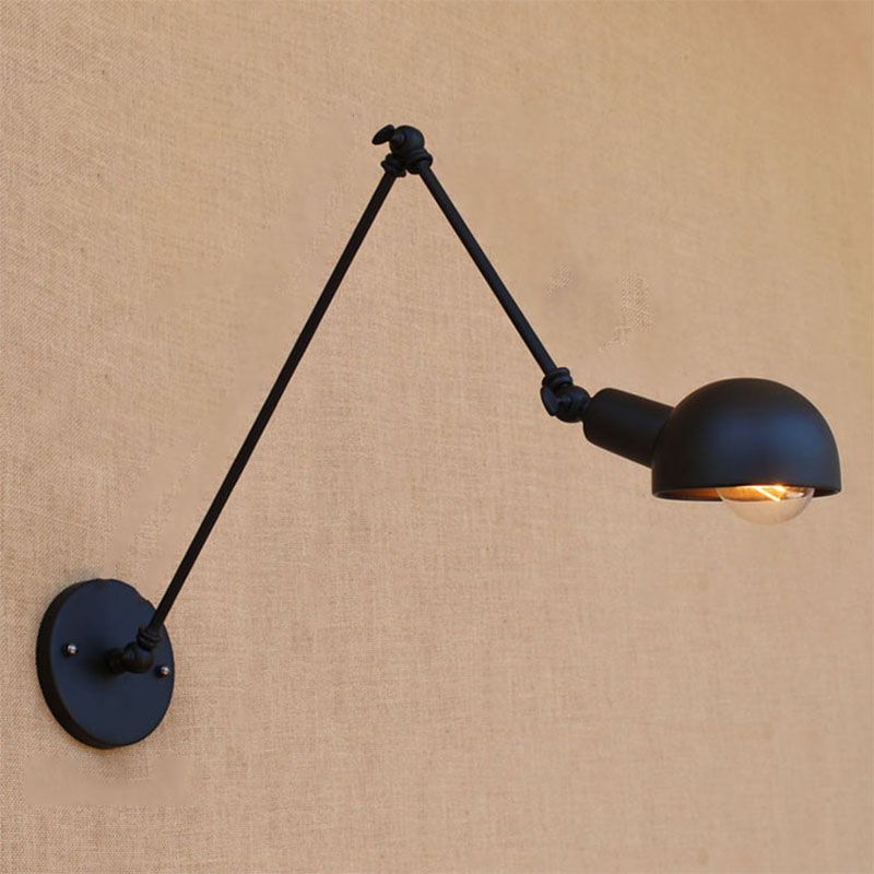 Brady Minimalistisch Wandlamp Metaal Zwart Bedroom Slaapkamer/Woonkamer