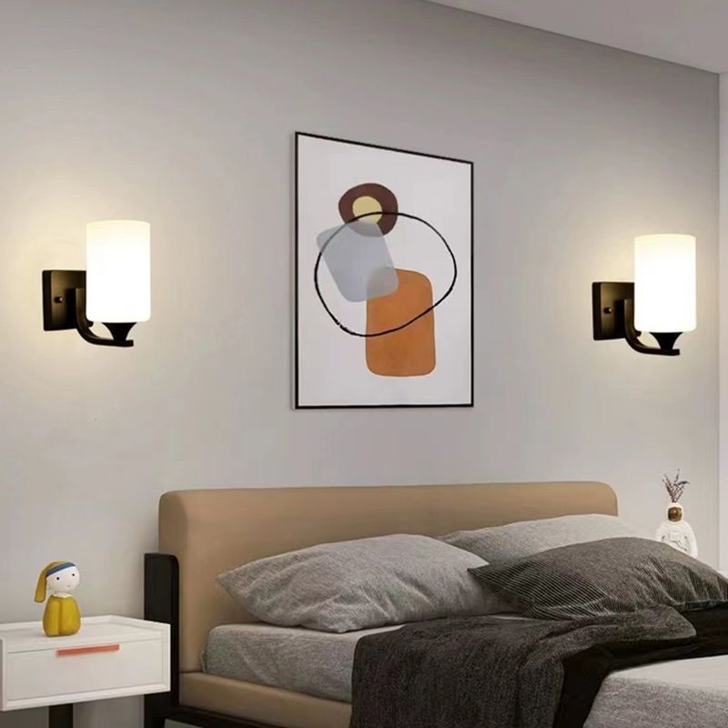 Eryn Minimalisme Cilindrische Wandlamp, Chroom, Glas, Wastafel
