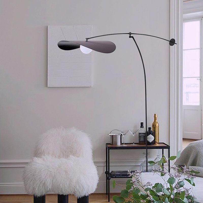 Carins Moderne Design LED Vloerlamp Zwart/Goud Metaal/Glas