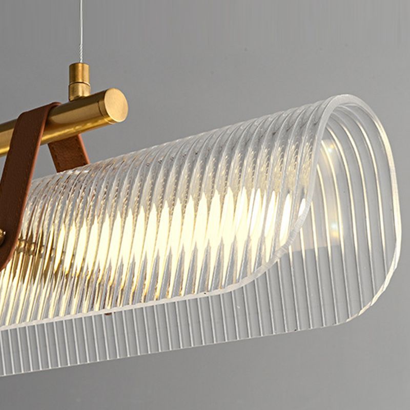 Edge Industriele LED Hanglamp Zwart/Goud Acryl Metaal Woon/Slaapkamer