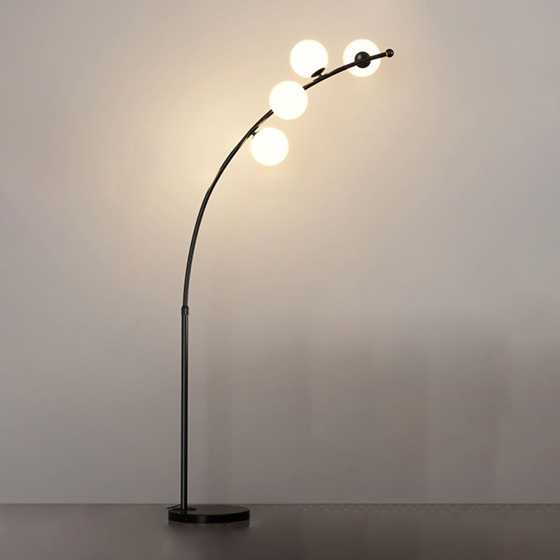 Valentina Moderne Boog Multi Head Bellen Vloerlamp Zwart/Goud Slaapkamer/Woonkamer