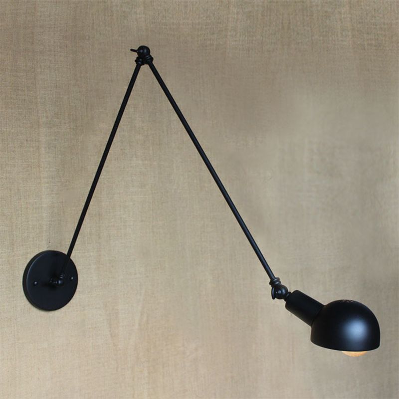 Brady Minimalistisch Wandlamp Metaal Zwart Bedroom Slaapkamer/Woonkamer
