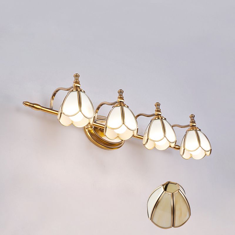 Félicie Design Bloem LED Wandlamp Metaal/Glas Geel/Wit Slaap/Woon/Badkamer