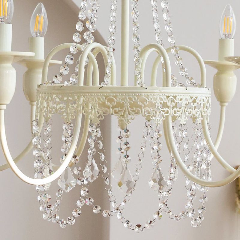 Silva Vintage LED Hanglamp Wit Metaal/Glas Slaapkamer/Woonkamer