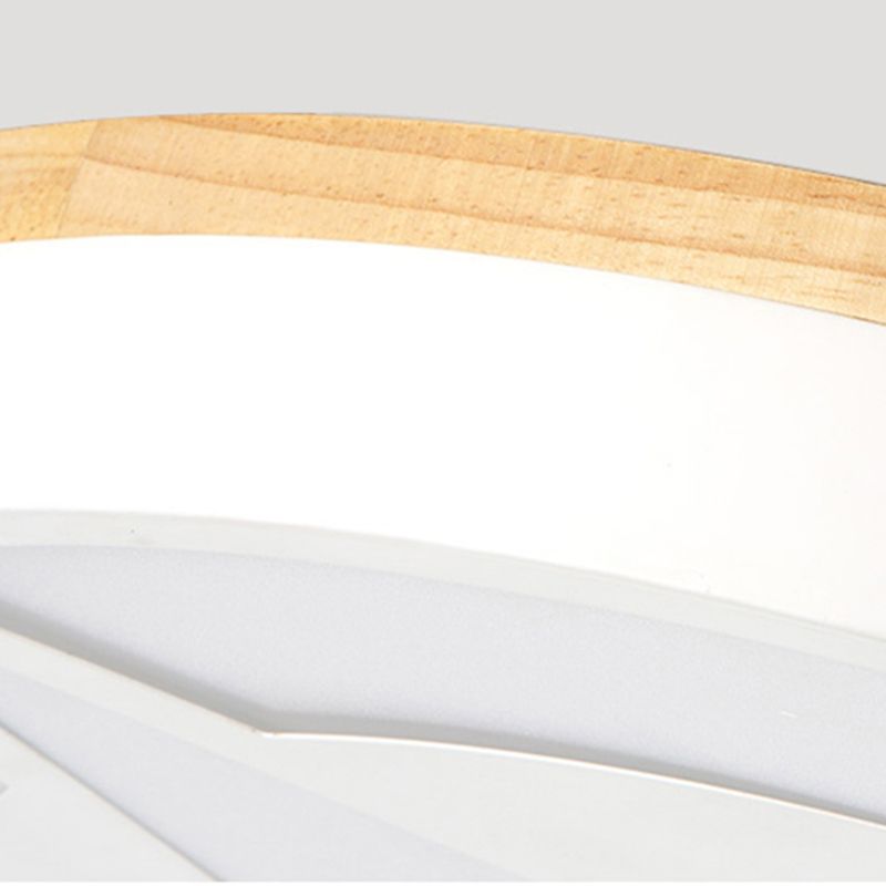 Quinn Moderne Design LED Plafondlamp Hout Acryl Woonkamer Keuken