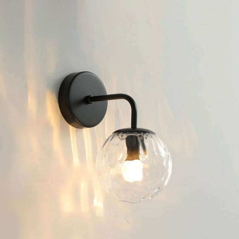 Valentina Moderne Design Wastafel LED Wandlamp Zwart/Goud Metaal/Glas Slaapkamer/Eetkamer/Woonkamer