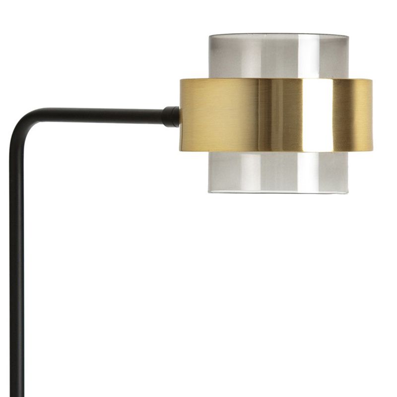 Salgado Moderne LED Vloerlamp Metaal/Glas Zwart Slaap/Woon/Eetkamer