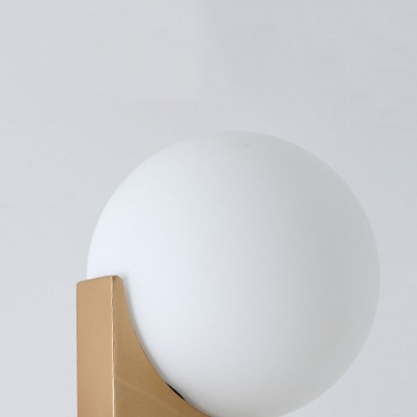 Salgado Moderne LED Vloerlamp Metaal/Glas Goud/Wit Slaap/Woon/Eetkamer