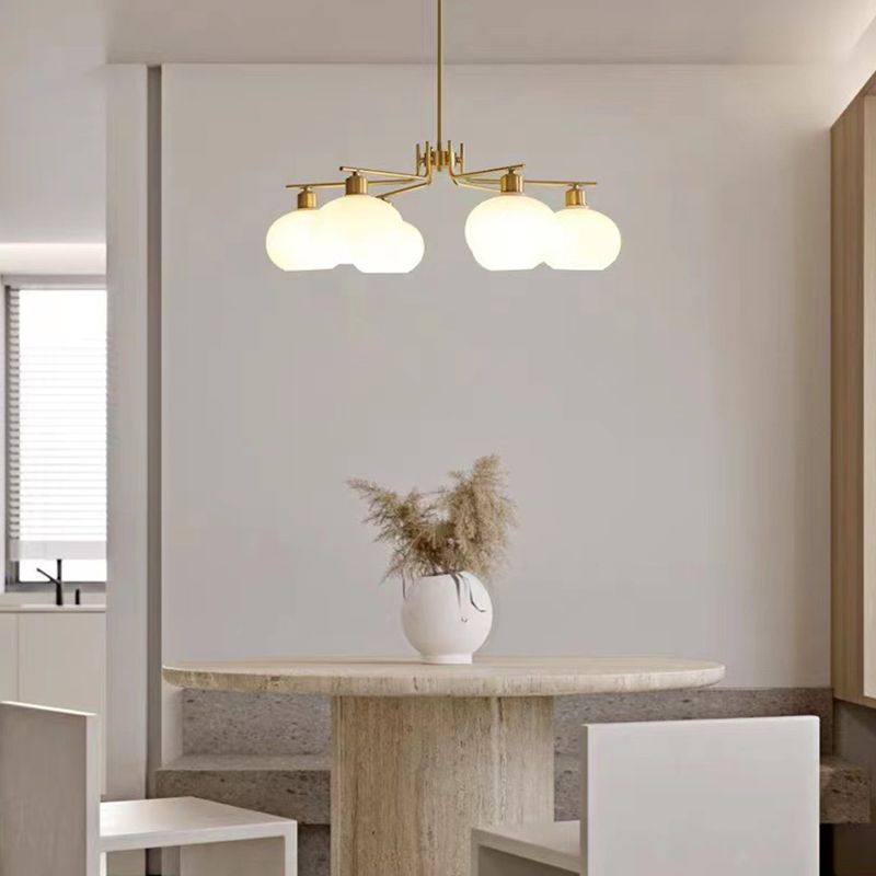 Valentina Moderne LED Hanglamp Messing Metaal/Glas Slaapkamer/Eetkamer