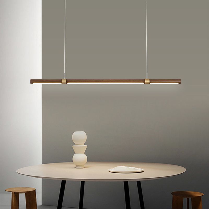 Ozawa Vintage LED Hanglampen Wit Metaal Hout Slaapkamer Keuken