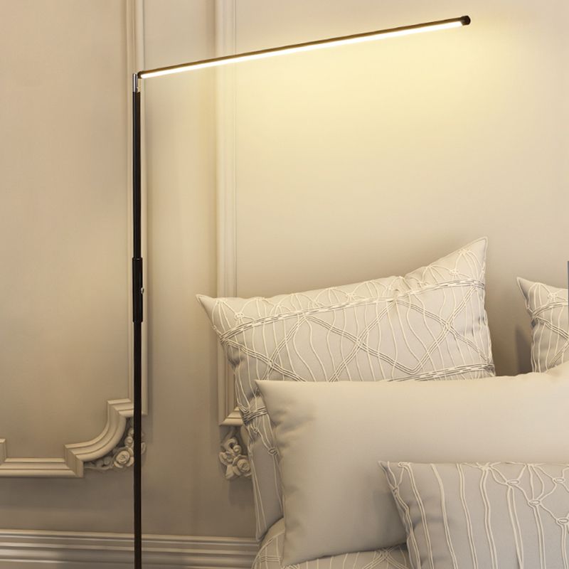 Edge Industriele LED Vloerlamp Zwart/Wit Woon/Slaapkamer Metaal&Acryl