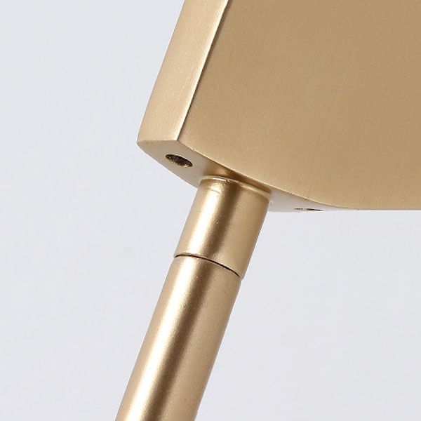 Salgado Moderne LED Vloerlamp Metaal/Glas Goud/Wit Slaap/Woon/Eetkamer