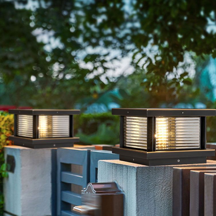 Riley Moderne LED Buitenlamp Zwart/Messing/Mrons Metaal/Glas Tuin/Balkon