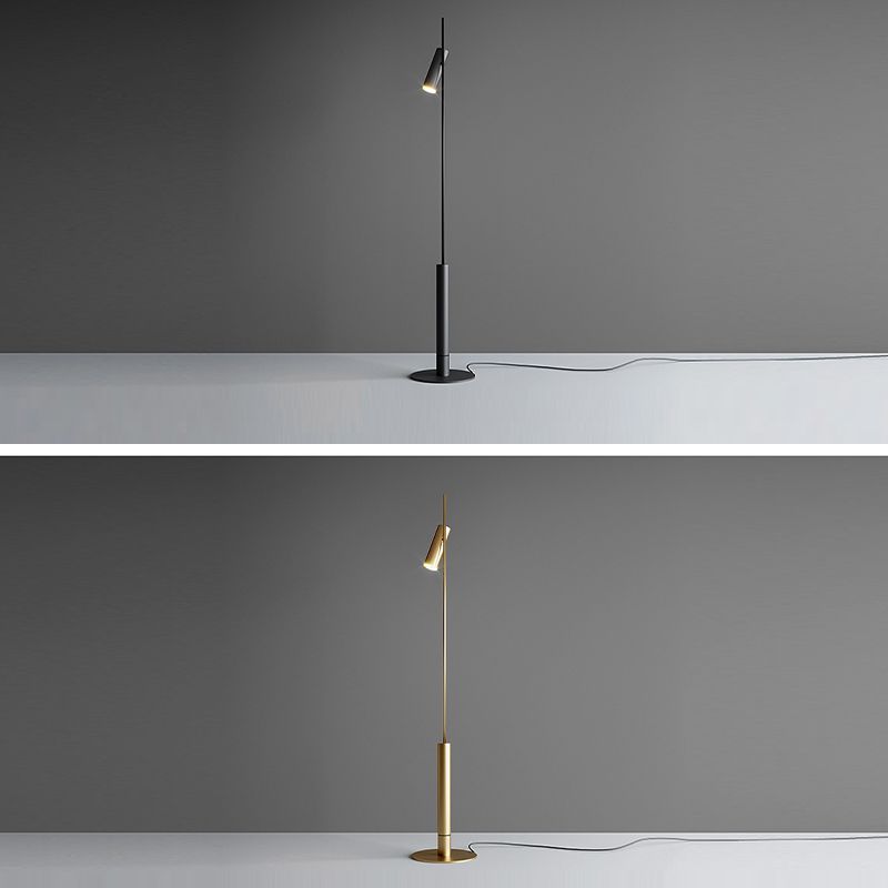 Freja Moderne Design Lineaire Dubbele Kop Metalen Vloerlamp Silicagel Slaapkamer/Woonkame