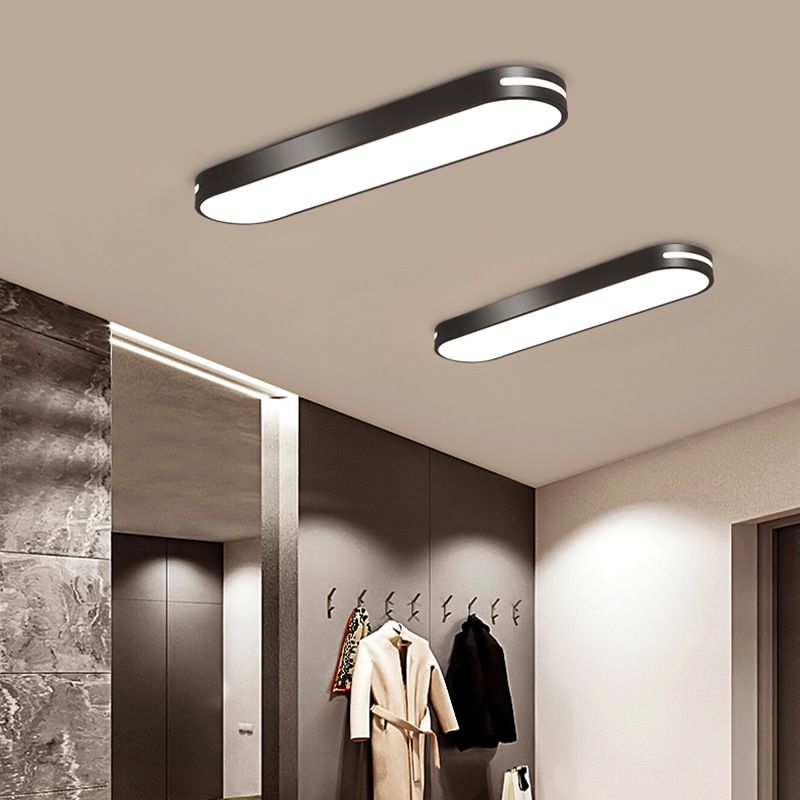 Quinn Moderne LED Plafondlamp Zwart/Wit/Grijs Metaal/Acryl Slaapkamer