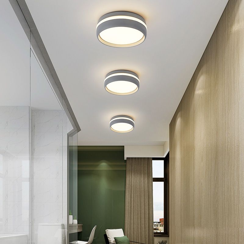 Quinn Moderne Design LED Plafondlamp Metaal Acryl Zwart Woonkamer