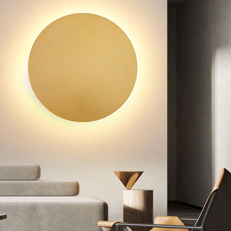 Orr Ronde LED Wandlamp Zwart Wit Goud Metaal Eetkamer Slaapkamer