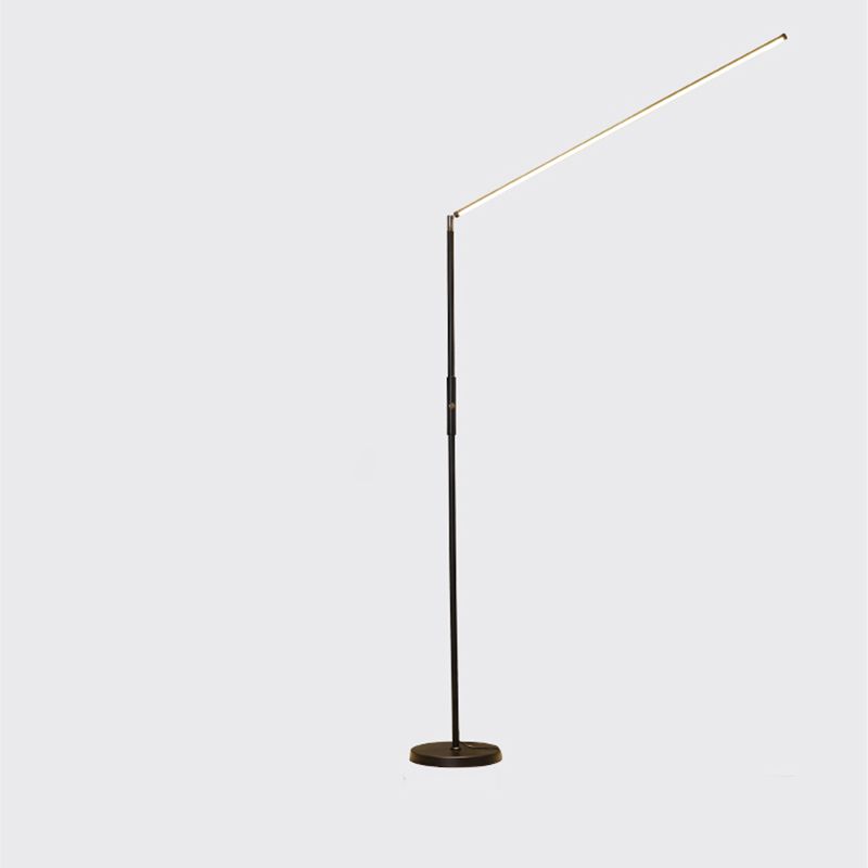 Edge Industriele LED Vloerlamp Zwart/Wit Woon/Slaapkamer Metaal&Acryl