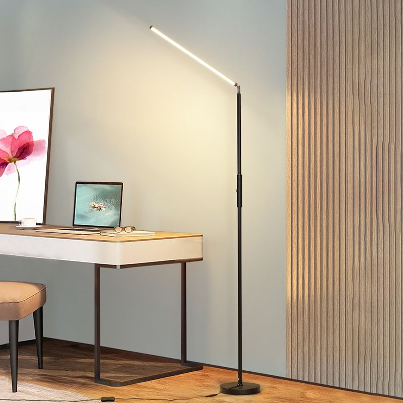 Edge Industriele LED Vloerlamp Zwart/Wit Woon/Slaapkamer Metaal&Acryl