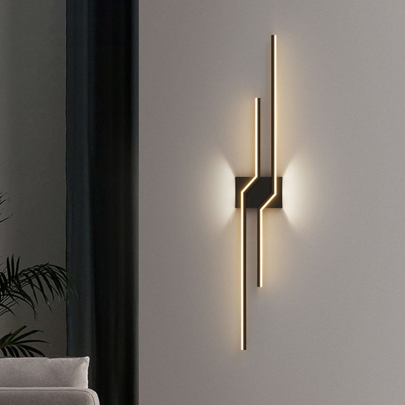 Alana Industriele LED Wandlamp Zwart/Wit Metaal Woon/Slaapkamer